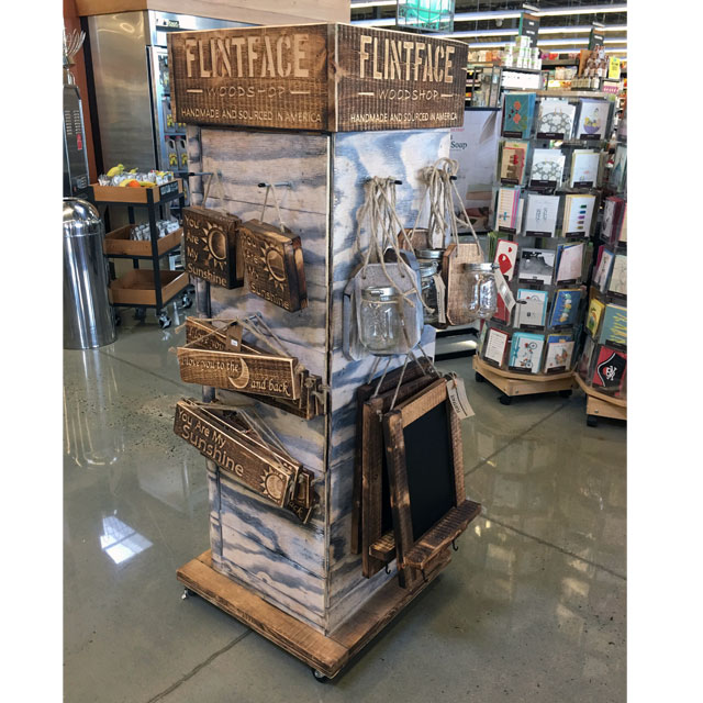 Flintface Woodshop Homespun Floor Display