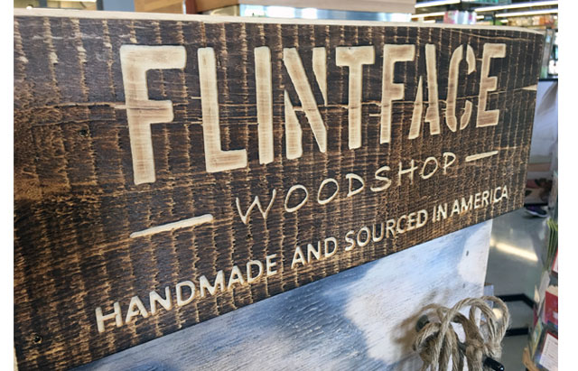 Flintface Woodshop Homespun Floor Display