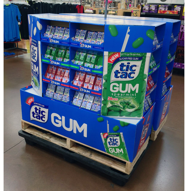 Tic Tac Gum Pallet Display