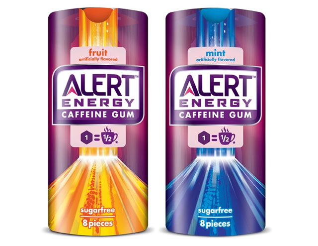 Alert Caffeine Gum Counter Display