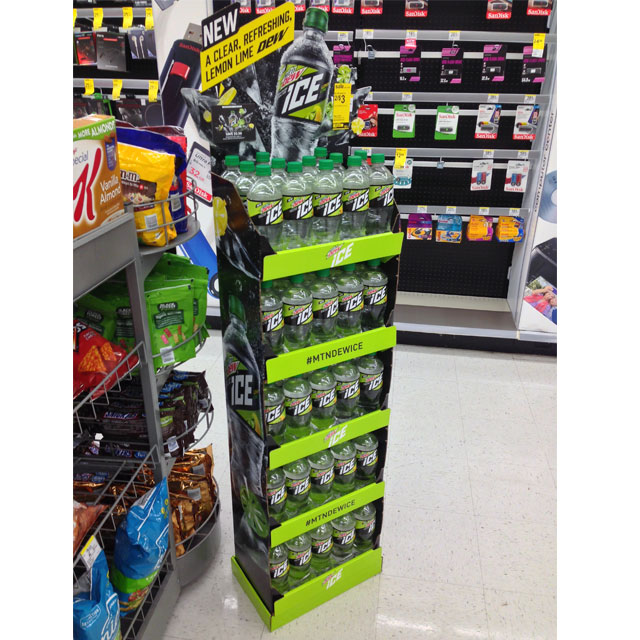 Mountain Dew Lemon Lime Floor Display