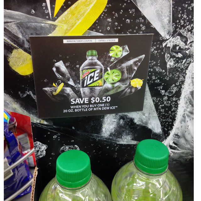 Mountain Dew Lemon Lime Floor Display