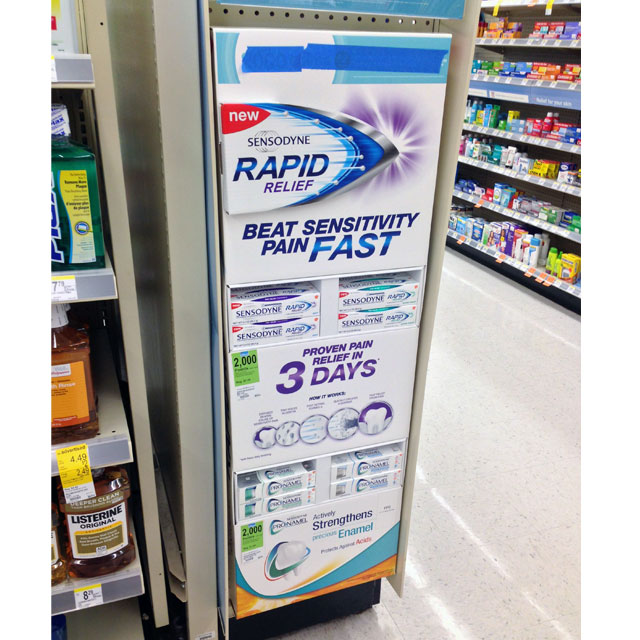 Sensodyne Rapid Relief Side Kick Display