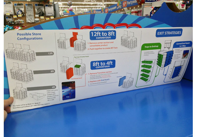 Walmart Pallet Train Display