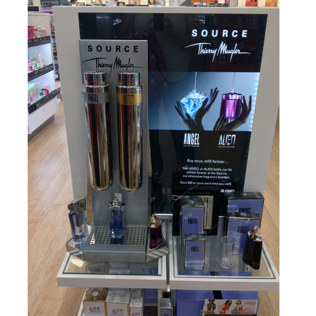 Thierry Mugler Fragrance Display