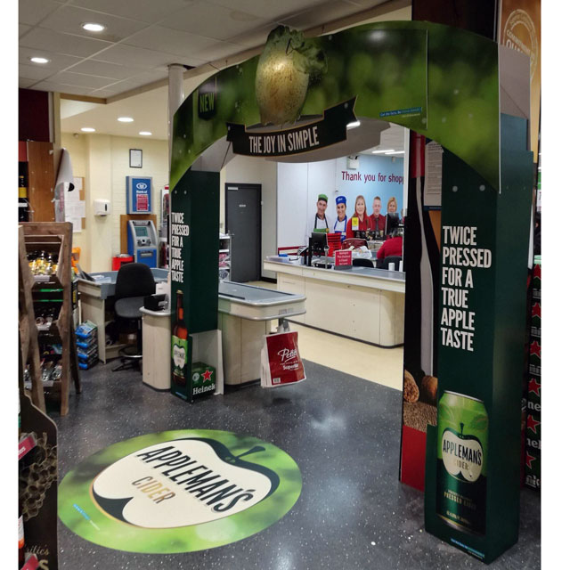 Appleman’s Cider Stacker Display