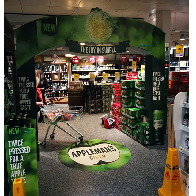 Appleman’s Cider Stacker Display