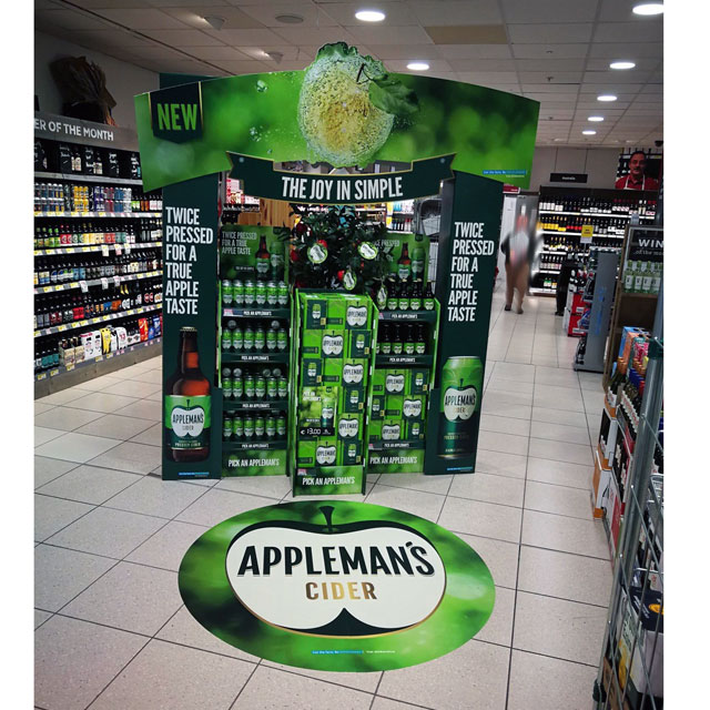 Appleman’s Cider Stacker Display