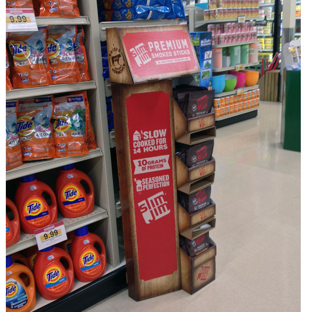 Slim Jim Premium Smoked Sticks Floor Display