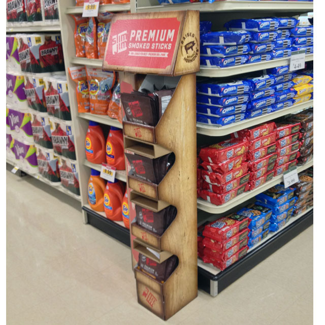 Slim Jim Premium Smoked Sticks Floor Display