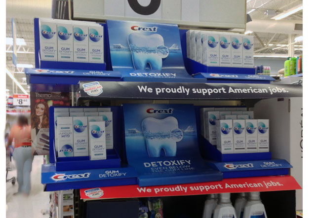 Crest Gum Detoxify End Cap Display