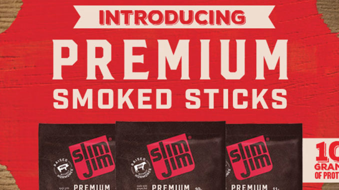 Slim Jim Premium Smoked Sticks Floor Display