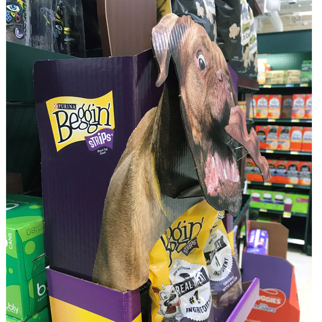 Purina Beggin' Strips Floor Display