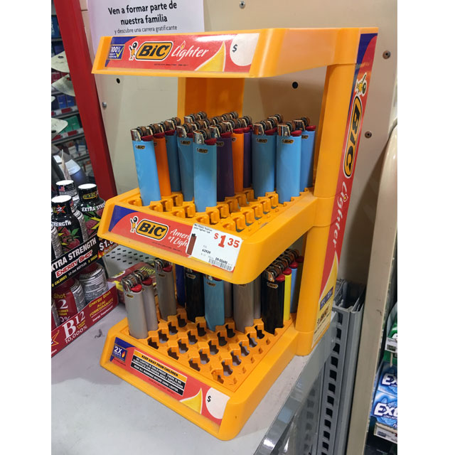 BIC Lighter Counter Display