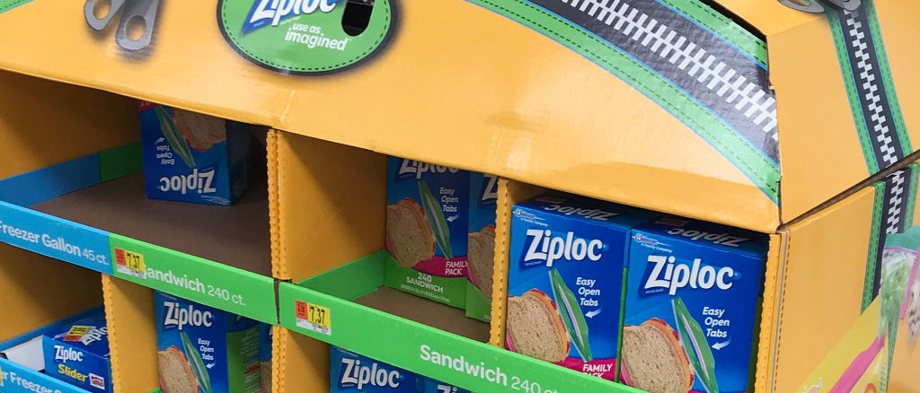 Ziploc Half Pallet Display