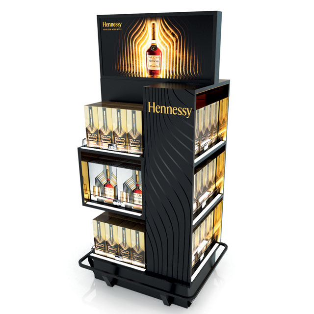 Hennessy Floor Stand Display