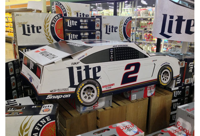 Miller Lite NASCAR Display