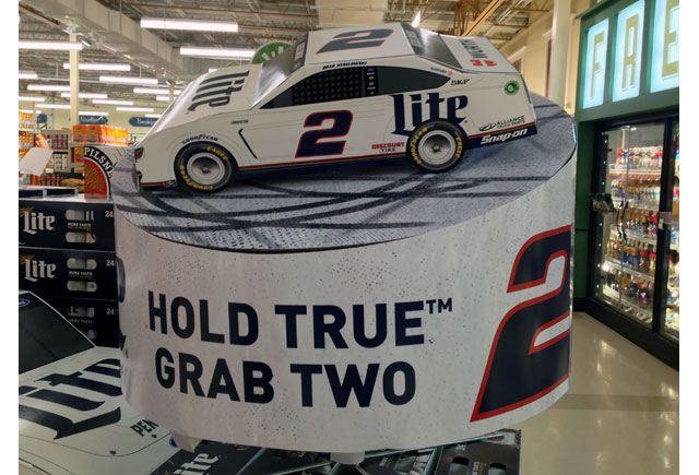 Miller Lite NASCAR Display