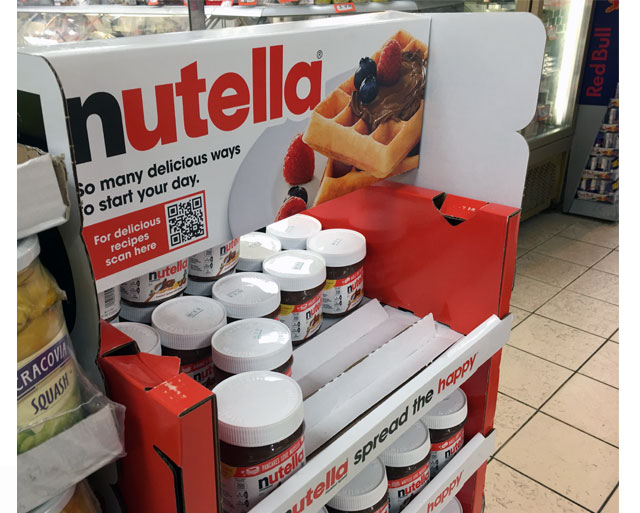 Nutella Pallet Display