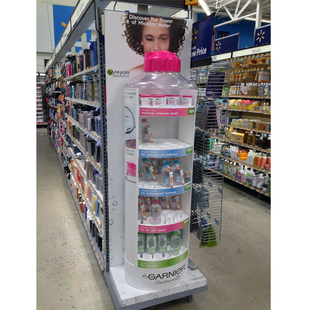 Garnier Micellar Water Bottle Display