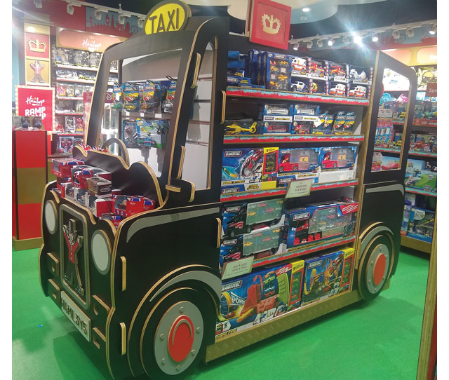 Taxi Toy Display
