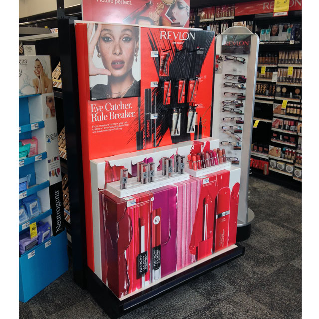 Revlon Lives Boldly End Cap Display