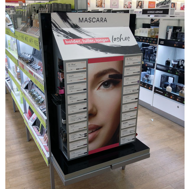 Brands Compete For Space On Mascara End Cap Display - Point of Purchase ...