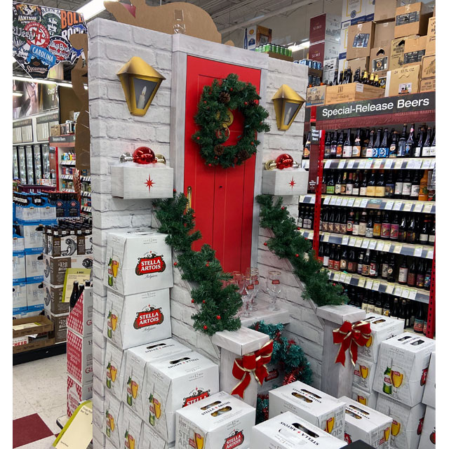 Stella Artois Christmas Display