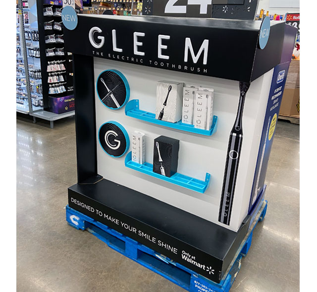 Gleem Pallet Display