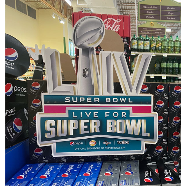 Pepsi Stacks Up Their Odds For Super Bowl 54 - Point of Purchase  International Network