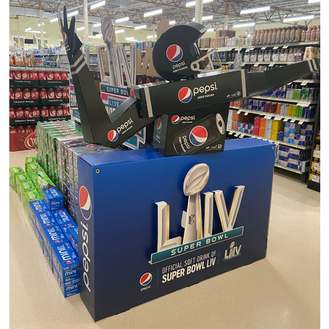 Pepsi Super Bowl Displays