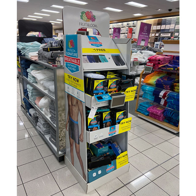 Boxer Briefs Display Lets Shoppers Feel The Mesh Point of