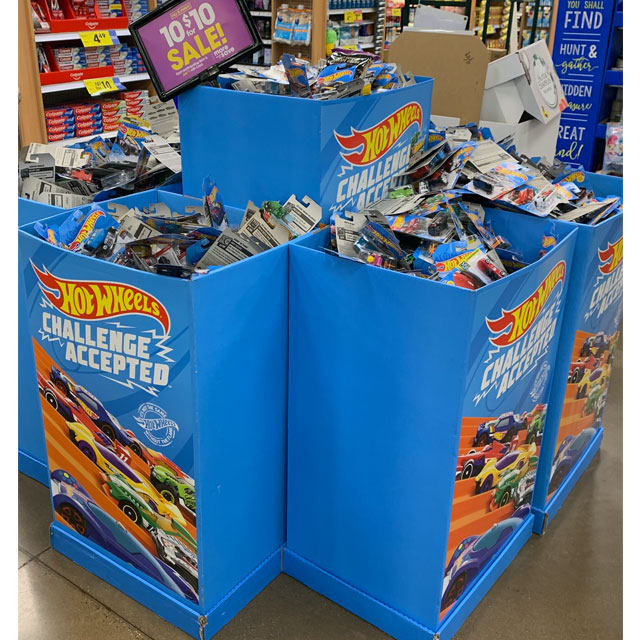 hot wheels store display for sale