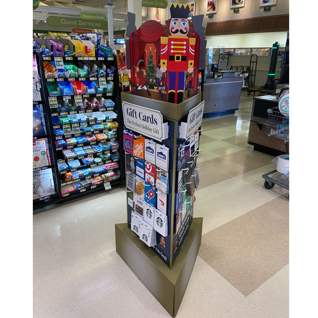 Seasonal Video Game Gift Card Display