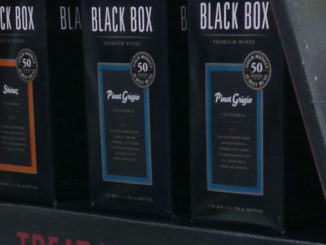 Black Box Wine Coffin Display