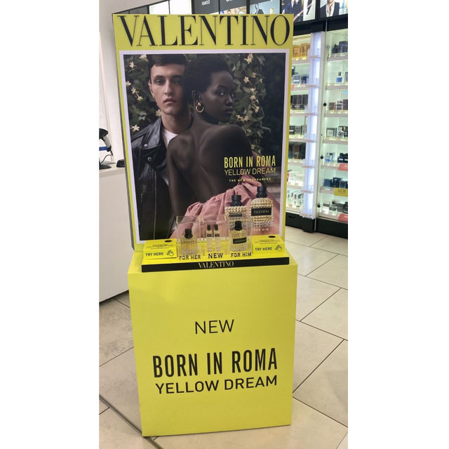 Valentino Fragrance Display