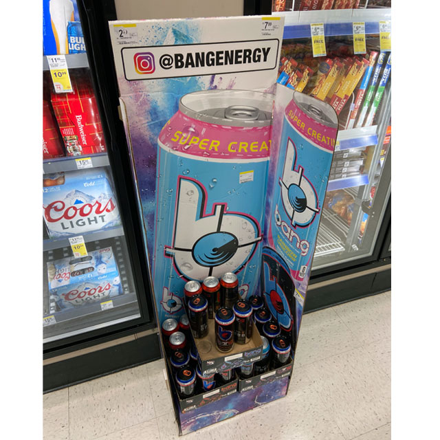 bang energy display cooler