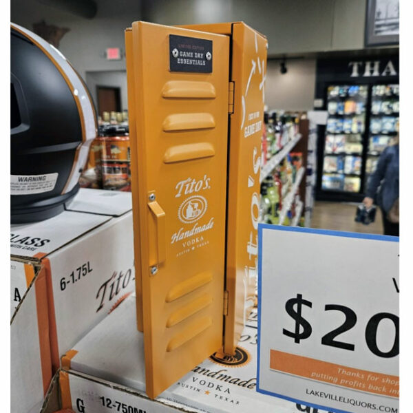 Tito’s Bottle Locker VAP Point of Purchase International Network