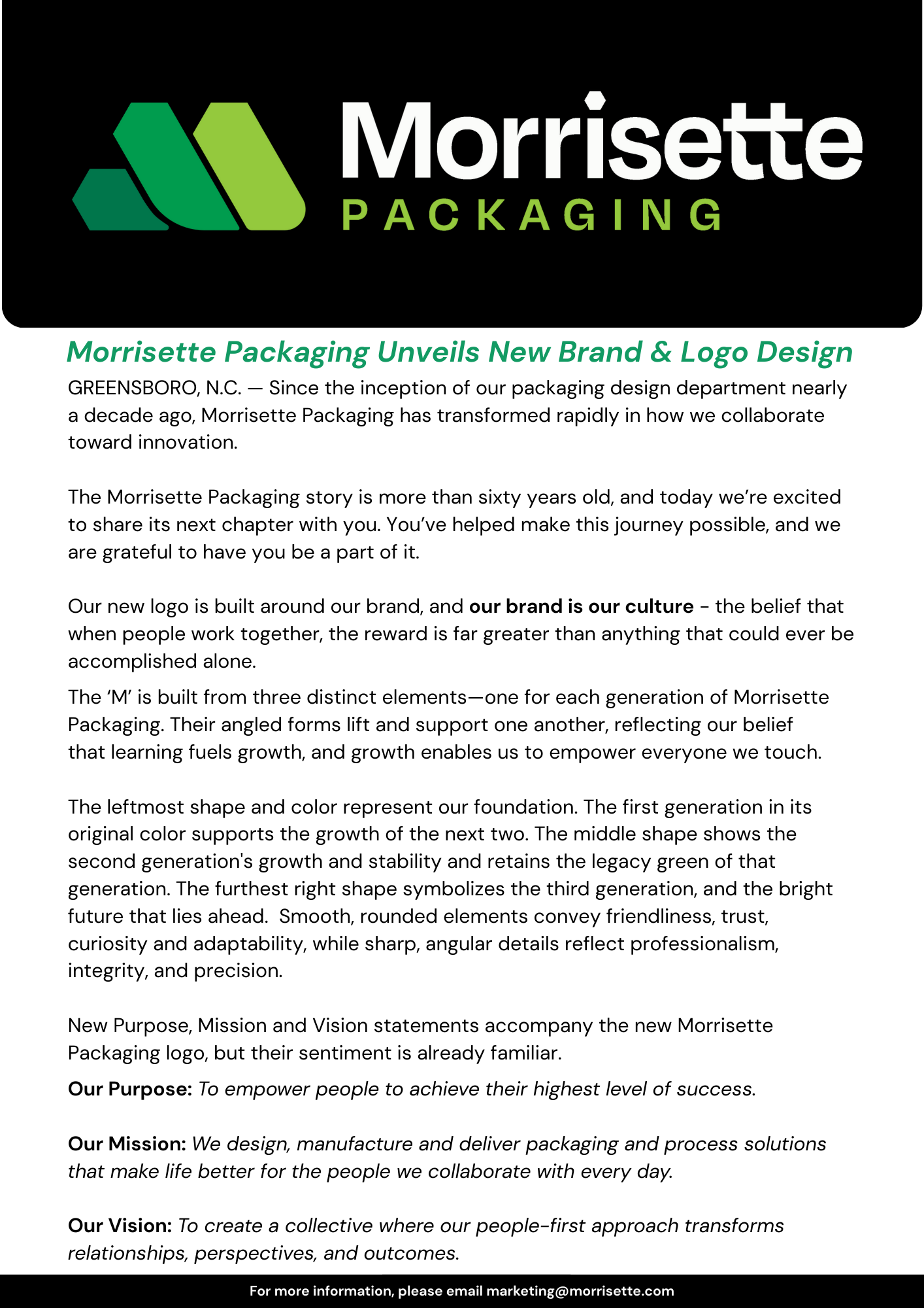 Morrisette Packaging